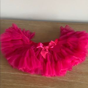 Hot pink fuchsia dance skirt with built-in undies.